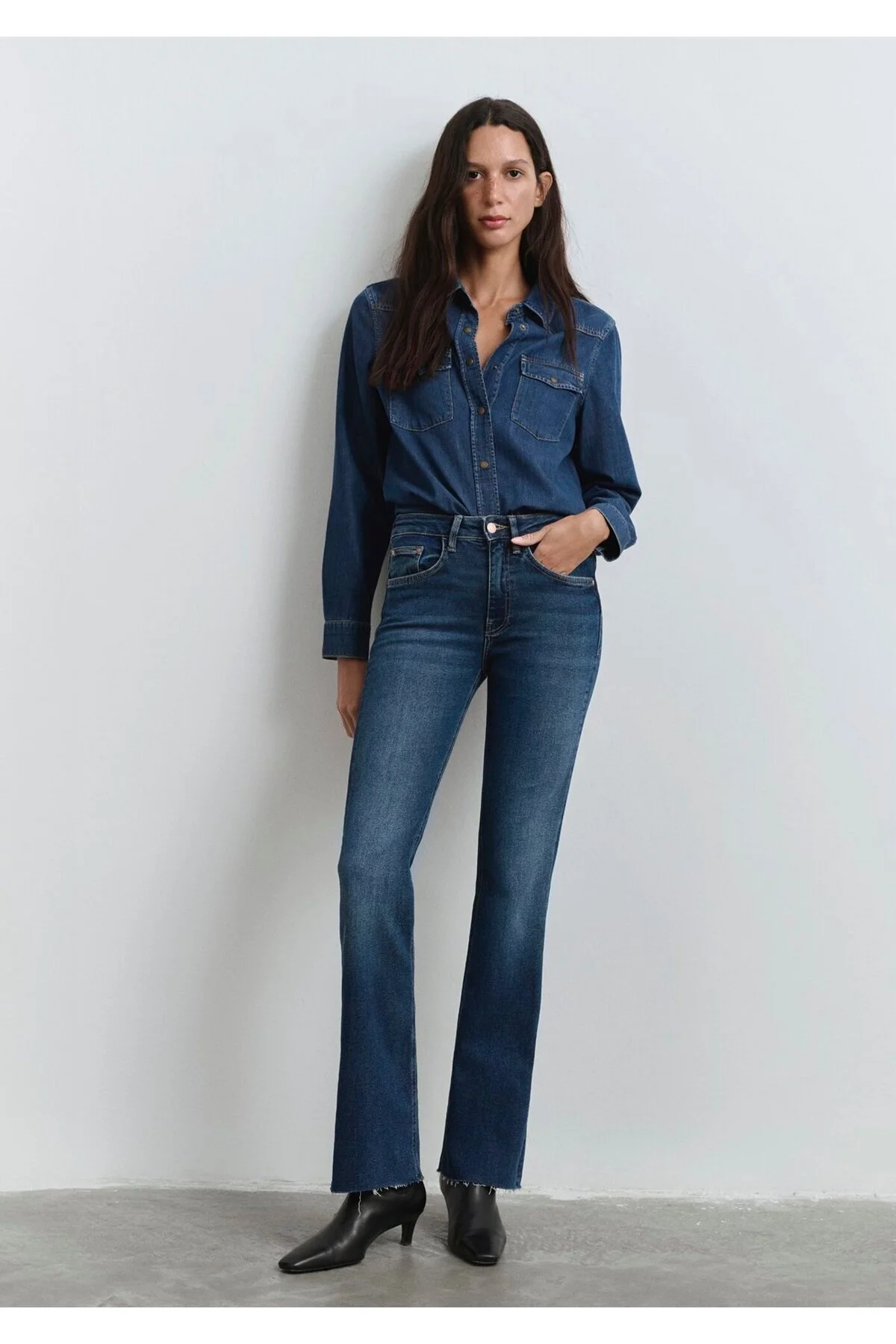 Marıa Gold Shape Koyu Jean Pantolon 101225-80680